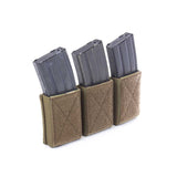Warrior Triple Velcro Mag Pouch For 5.56MM MAGS- Multicam