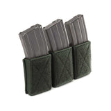 Warrior Triple Velcro Mag Pouch For 5.56MM MAGS- OD Green