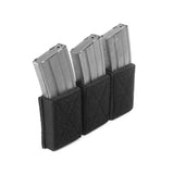Warrior Triple Velcro Mag Pouch For 5.56MM MAGS- Black