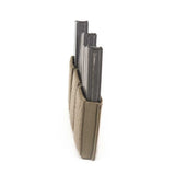 Warrior Triple Velcro Mag Pouch For 5.56MM MAGS - Coyote Tan