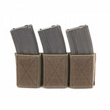 Warrior Triple Velcro Mag Pouch For 5.56MM MAGS - Coyote Tan