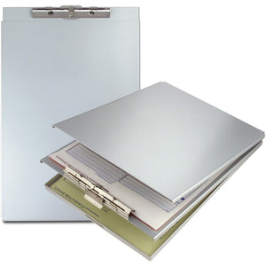 Saunders 10017 A-Holder Aluminum Form Holder 1/2" Clip Cap 8 1/2 x 12 Sheets Silver