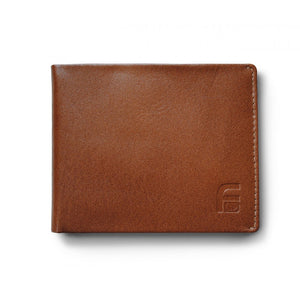 RFID Blocking Men’s BiFold Wallet – Genuine Deluxe Brown Leather, ID Theft Protection
