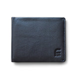 RFID Blocking Men’s BiFold Wallet – Genuine Deluxe Black Leather, ID Theft Protection