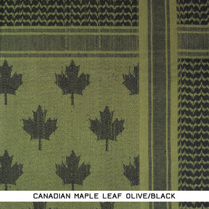 SHEMAGHS - CANADIAN MAPLE LEAF OLIVE/BLACK