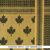 SHEMAGHS - CANADIAN MAPLE LEAF OLIVE/BLACK