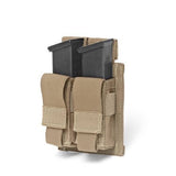 Warrior Assault Systems - Double Direct Action 9mm Pistol Pouch - Coyote Tan