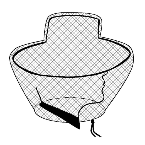 MOSQUITO NET - HEAD NET - OLIVE