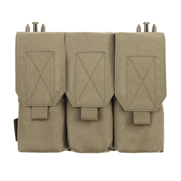 Warrior Assault Systems Detachable Triple Covered M4 Pouch - Coyote Tan
