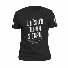 Whiskey Alpha Sierra T-Shirt Black